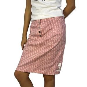 Christian Dior John Galliano Monogram AOP Medium Skirt